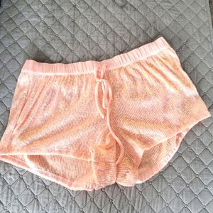 Victoria's Secret Pink Sequin Pajama Shorts M